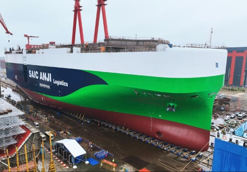 SAIC Unveils Inaugural Custom Ocean-Going Car Carrier for Enhanced Export Capacity