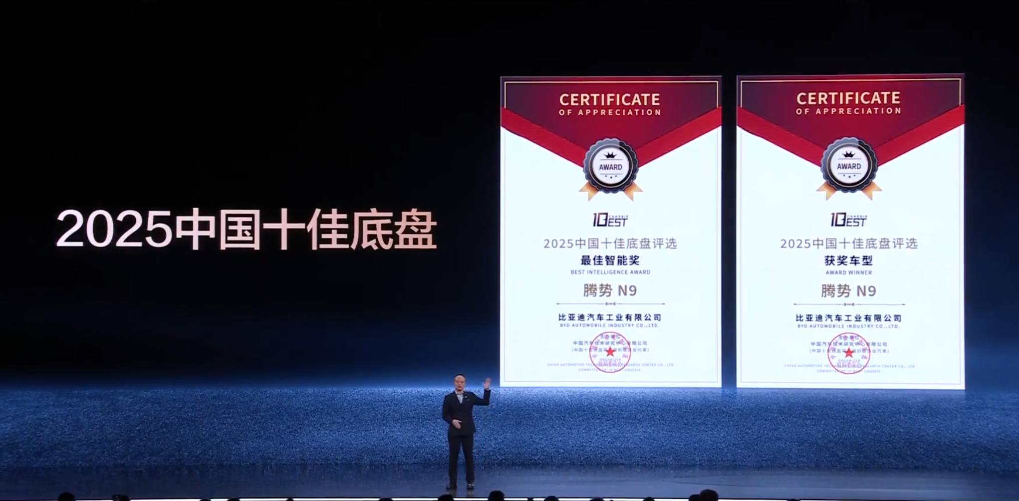 Certificate-Top 10 Chinese Chassis of 2025